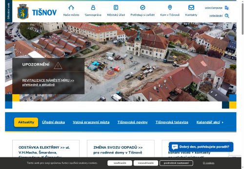 Město Tišnov nabízí práci na pozici Strážník Městské policie Tišnov (m/ž) v obci Tišnov