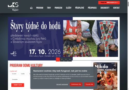 Zobrazit webové stránky Městské kulturní středisko Kyjov