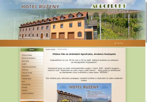 Zobrazit webové stránky Hotel Růženy