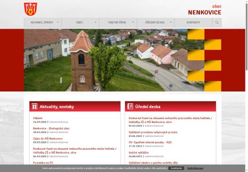 Zobrazit webové stránky Obecní úřad Nenkovice