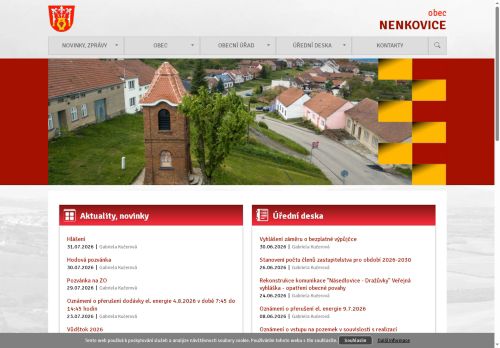 Zobrazit webové stránky Obecní úřad Nenkovice