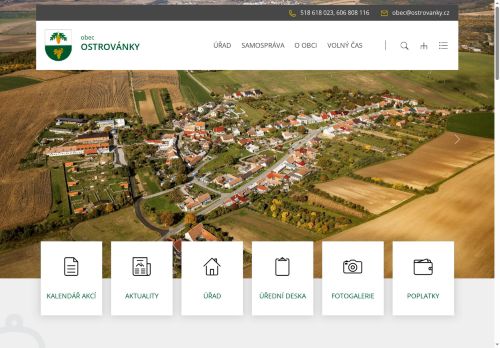 Zobrazit webové stránky Obecní úřad Ostrovánky