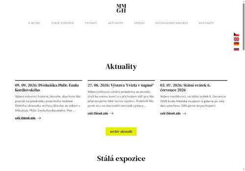 Zobrazit webové stránky Městské muzeum a galerie Hustopeče