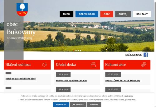Zobrazit webové stránky Obecní úřad Bukovany