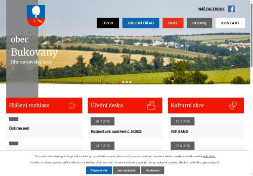 Zobrazit webové stránky Obecní úřad Bukovany