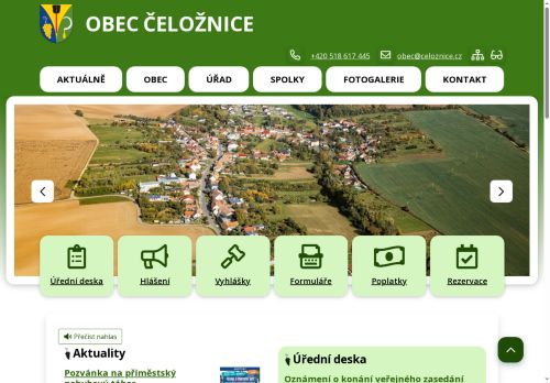 Zobrazit webové stránky Obecní úřad Čeložnice