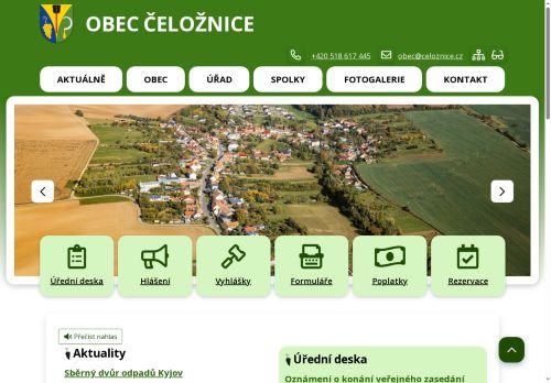 Zobrazit webové stránky Obecní úřad Čeložnice