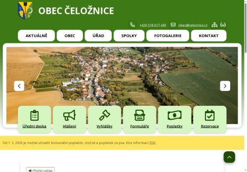 Zobrazit webové stránky Obecní úřad Čeložnice