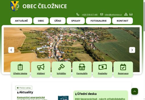 Zobrazit webové stránky Obecní úřad Čeložnice