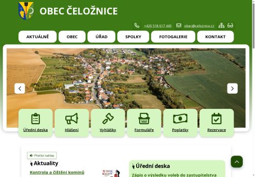 Zobrazit webové stránky Obecní úřad Čeložnice