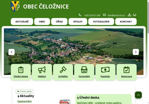Zobrazit webové stránky Obecní úřad Čeložnice