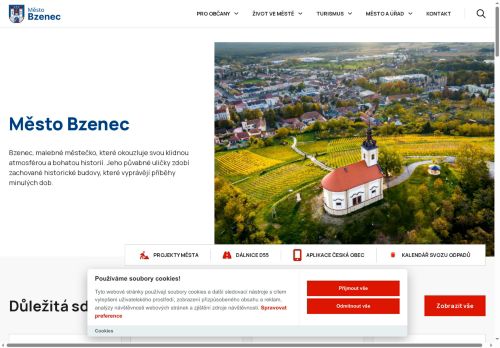 Webové stránky Město Bzenec, Bzenec