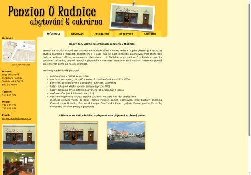 Zobrazit webové stránky Penzion U Radnice