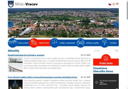 Zobrazit webové stránky Městský úřad Vracov