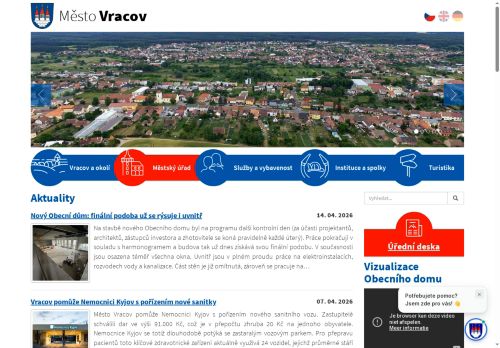 Zobrazit webové stránky Městský úřad Vracov