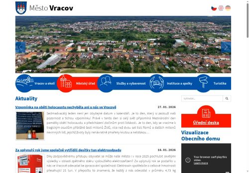 Zobrazit webové stránky Městský úřad Vracov