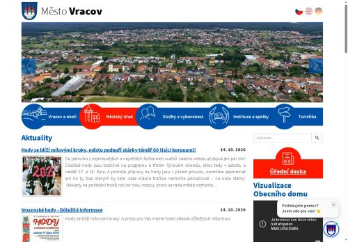 Zobrazit webové stránky Městský úřad Vracov