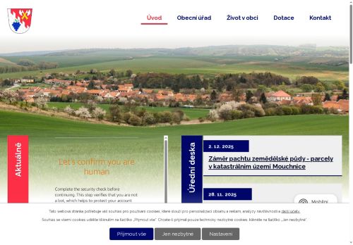 Zobrazit webové stránky Obecní úřad Mouchnice