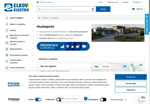 Zobrazit webové stránky ELKOV elektro – Hustopeče