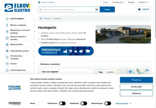 Zobrazit webové stránky ELKOV elektro – Hustopeče