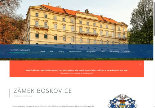 Zobrazit webové stránky Zámek Boskovice