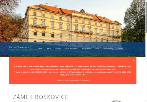 Zobrazit webové stránky Zámek Boskovice
