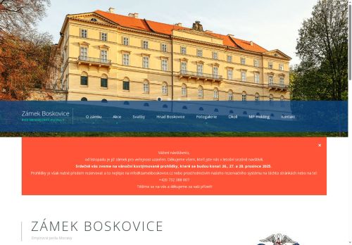 Zobrazit webové stránky Zámek Boskovice