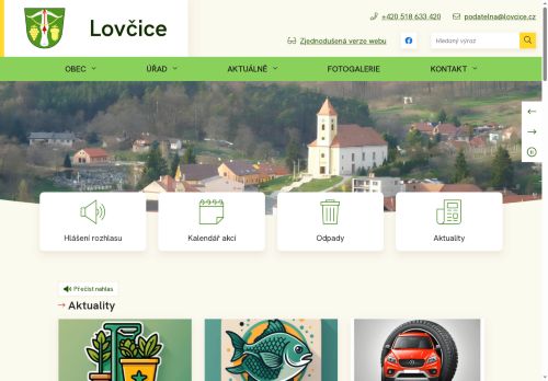 Zobrazit webové stránky Obecní úřad Lovčice
