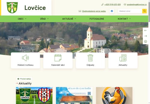 Zobrazit webové stránky Obecní úřad Lovčice