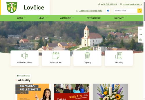 Zobrazit webové stránky Obecní úřad Lovčice