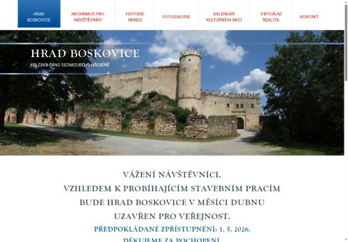 Zobrazit webové stránky Hrad Boskovice