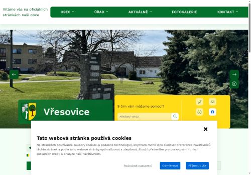 Zobrazit webové stránky Obecní úřad Vřesovice