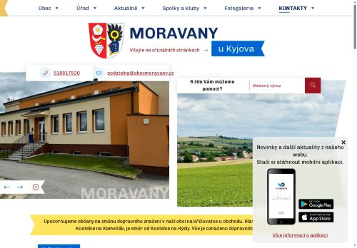 Zobrazit webové stránky Obecní úřad Moravany