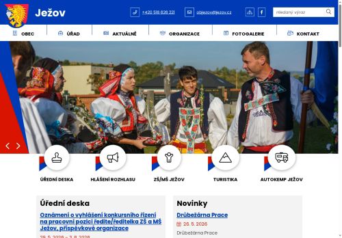 Zobrazit webové stránky Obecní úřad Ježov