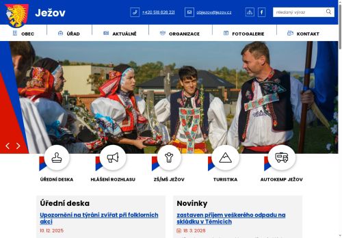 Zobrazit webové stránky Obecní úřad Ježov