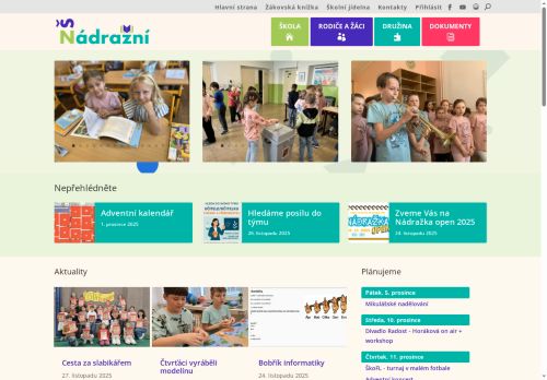 Zobrazit webové stránky Základní škola Hustopeče, Nádražní