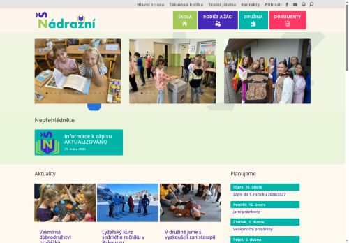 Zobrazit webové stránky Základní škola Hustopeče, Nádražní