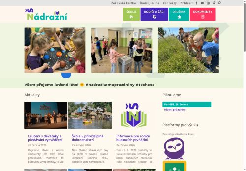Zobrazit webové stránky Základní škola Hustopeče, Nádražní