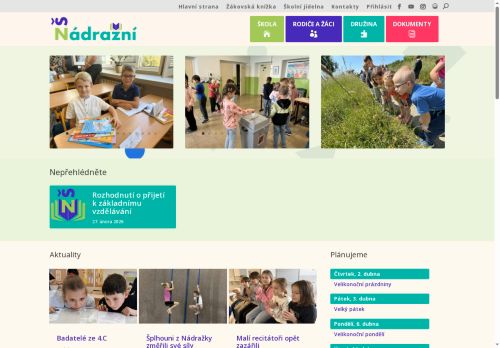 Zobrazit webové stránky Základní škola Hustopeče, Nádražní