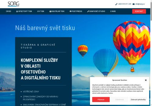 Zobrazit webové stránky SORG – Tiskárna a grafické studio