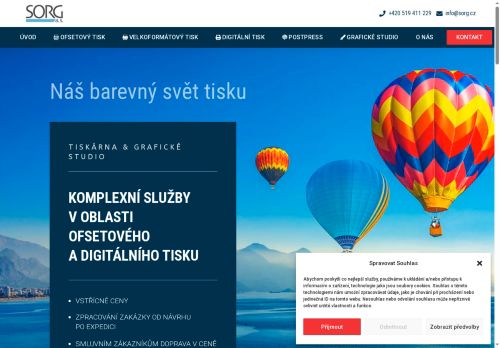 Zobrazit webové stránky SORG – Tiskárna a grafické studio