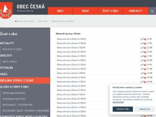 Občasník Zprávy z České