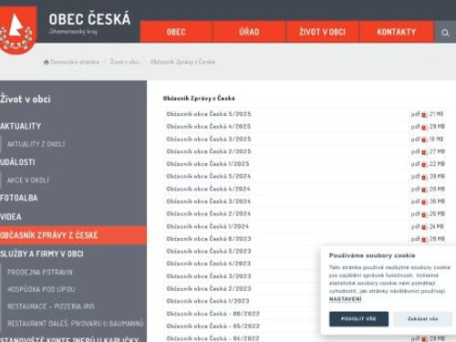 Občasník Zprávy z České