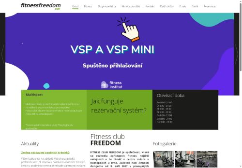 Zobrazit webové stránky Fitness Club Freedom