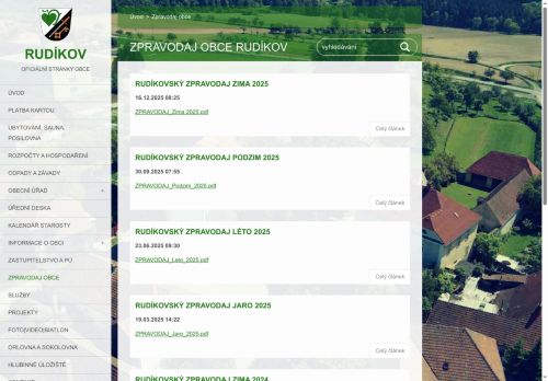 Zobrazit webové stránky Zpravodaj obce Rudíkov
