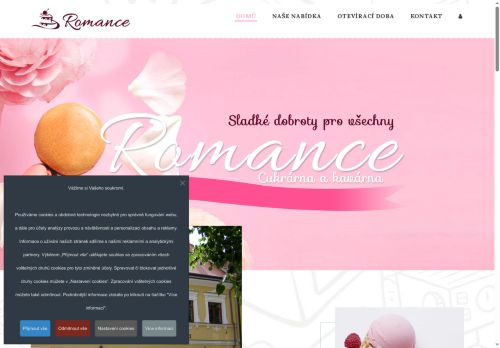 Zobrazit webové stránky Kavárna a cukrárna Romance