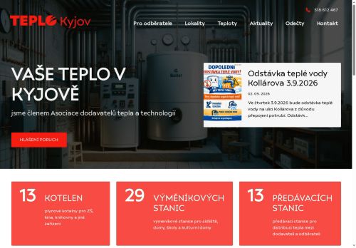 Zobrazit webové stránky Teplo Kyjov