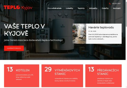 Zobrazit webové stránky Teplo Kyjov