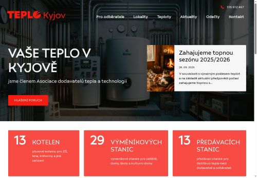 Zobrazit webové stránky Teplo Kyjov