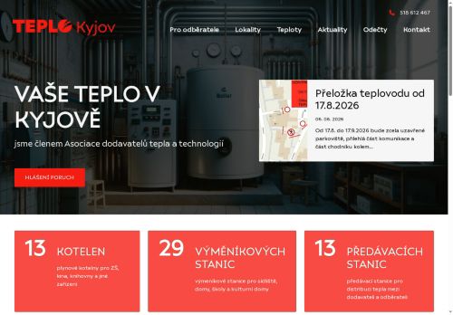 Zobrazit webové stránky Teplo Kyjov